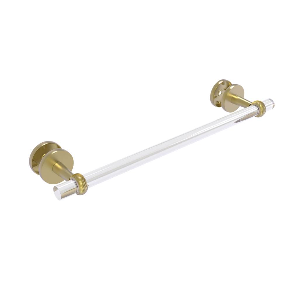 Allied Brass Clearview Collection 18 Inch Shower Door Towel Bar with Twisted Accents