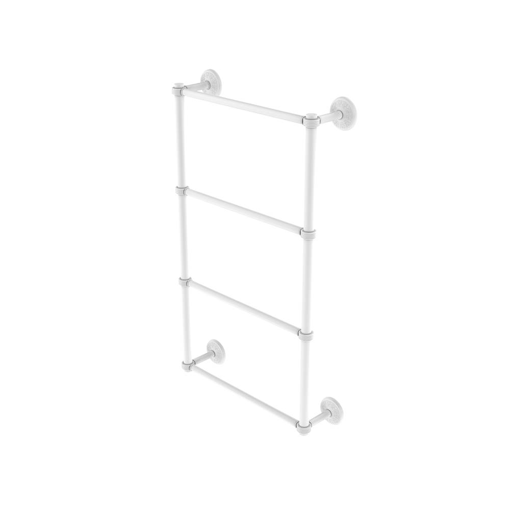 Allied Brass Monte Carlo Collection 4 Tier 36 Inch Ladder Towel Bar with Groovy Detail
