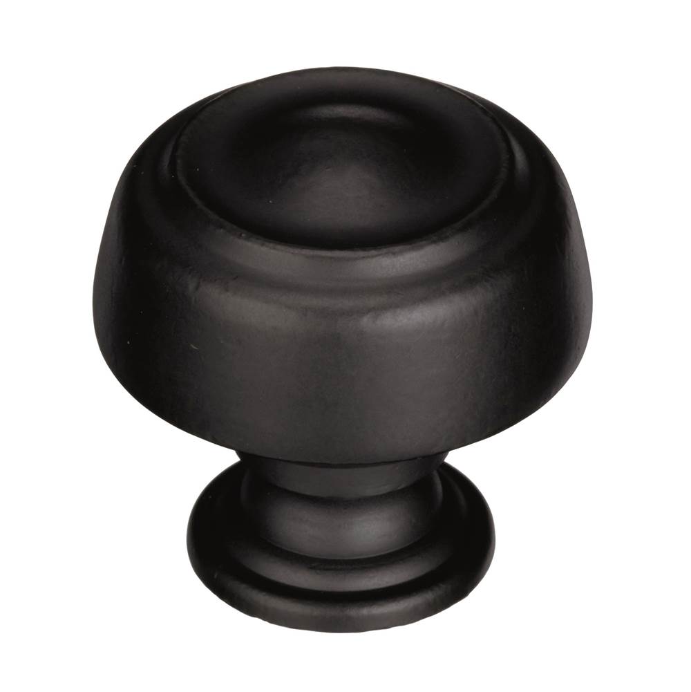 Amerock Kane 1-5/8 in (41 mm) Diameter Black Bronze Cabinet Knob