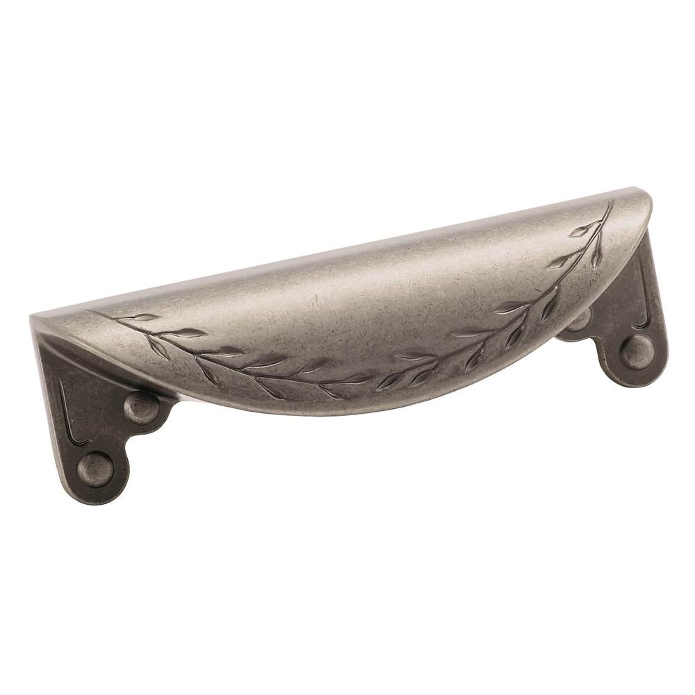 Amerock Nature''s Splendor 3 in (76 mm) Center-to-Center Weathered Nickel Cabinet Cup Pull
