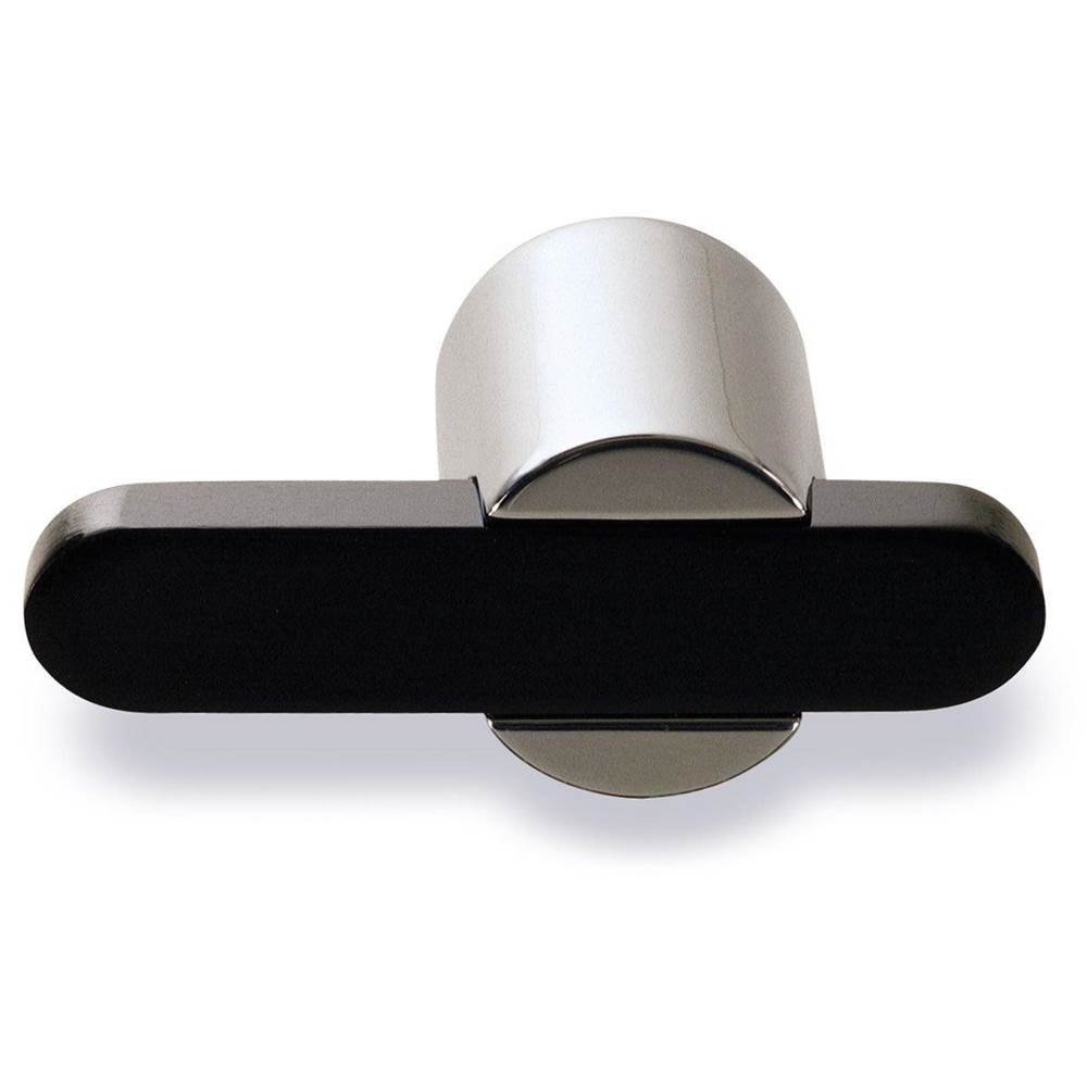 Colonial Bronze T Cabinet Knob Hand Finished in Satin Copper and Matte Satin Black