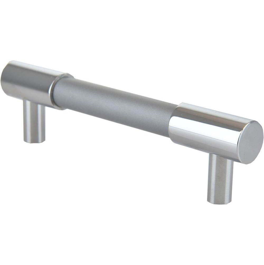 Colonial Bronze Cabinet, Appliance, Door and Shower Door Pull Hand Finished in Satin Chrome and Matte Satin Black