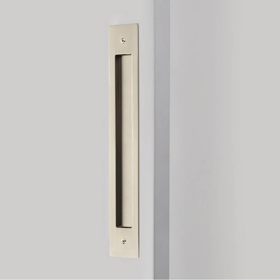 Emtek Modern Rectangular Flush Pull for Door Pull, 12'' C-C, US15