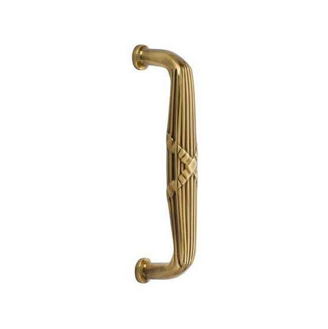 Emtek Back to Back 8'' Door Pull, Ribbon and Reed Style, US7
