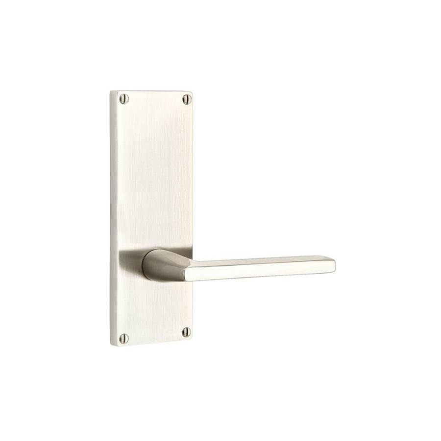 Emtek Dummy Pair, Sideplate Locksets Modern Non-Keyed 7'', Geneva Lever, US15