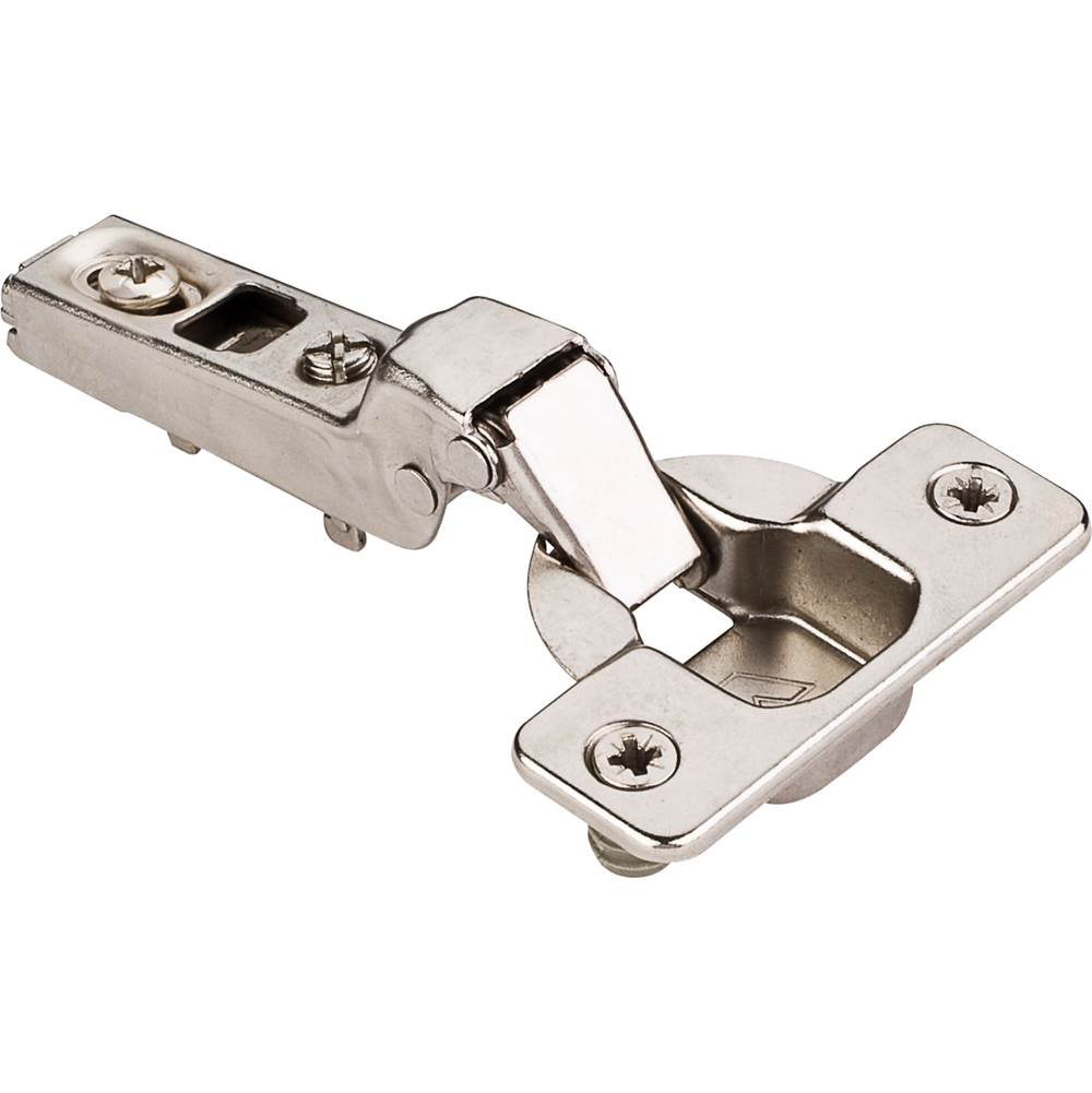 Hardware Resources 110 degree Partial Overlay Screw Adjustable Standard Duty Hinge with Press-in 8 mm Dowels