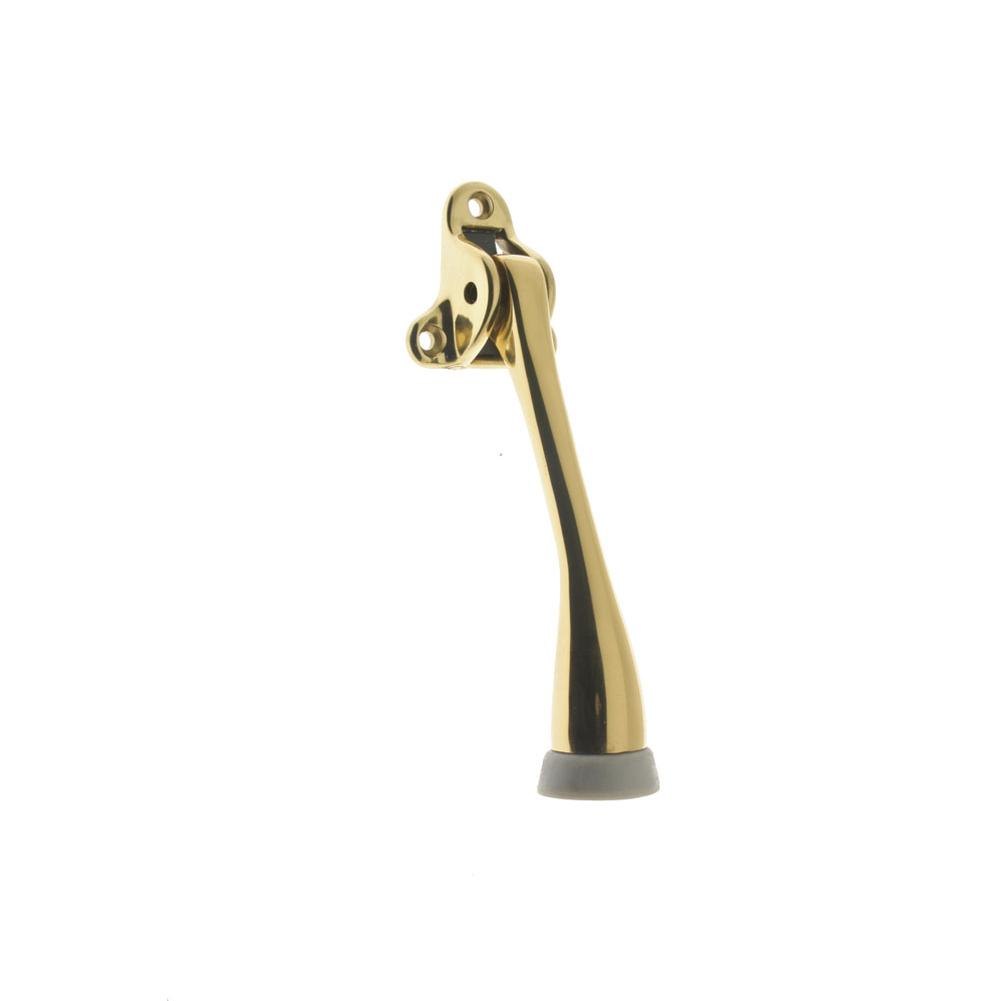 Idh 5'' Projection Triangle Kickdown Stop Polished Brass