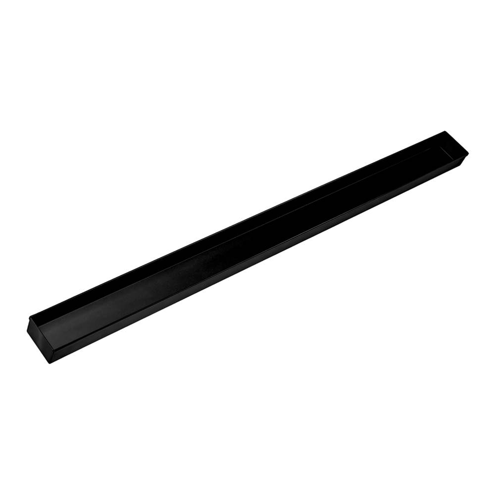 Infinity Drain 52'' Stainless Steel Closed Ended Channel for 60'' S-TIFAS 65/99 Series in Matte Black