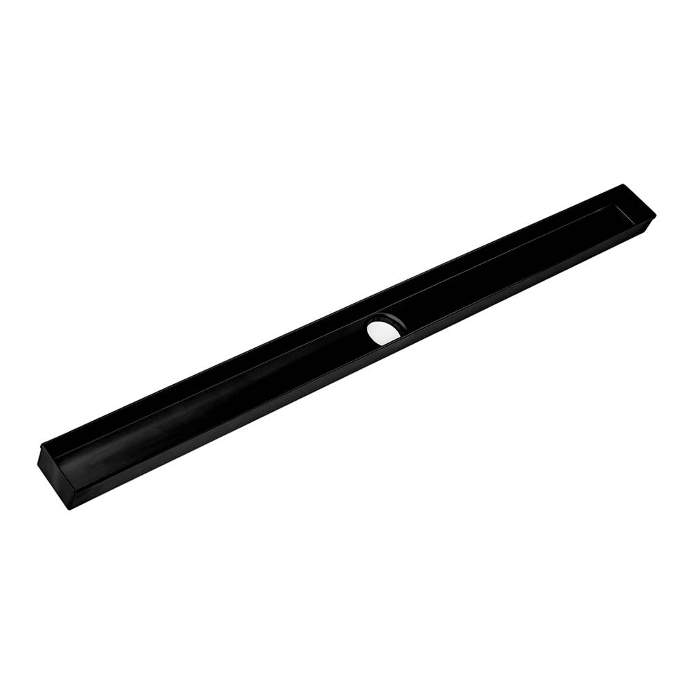 Infinity Drain 48'' Fixed Channel for FXTIF 65 in Matte Black