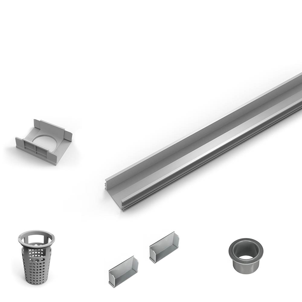 Infinity Drain 60'' PVC Component Only Kit for S-LAG 65, S-LT 65, and S-LTIF 65 series.
