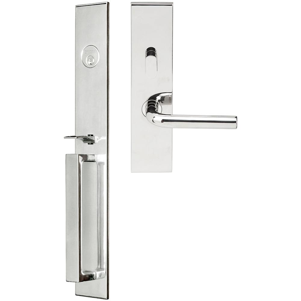 INOX BW Handleset MT Mortise 101 Cologne Entry 2-1/2''  BS 32 LH