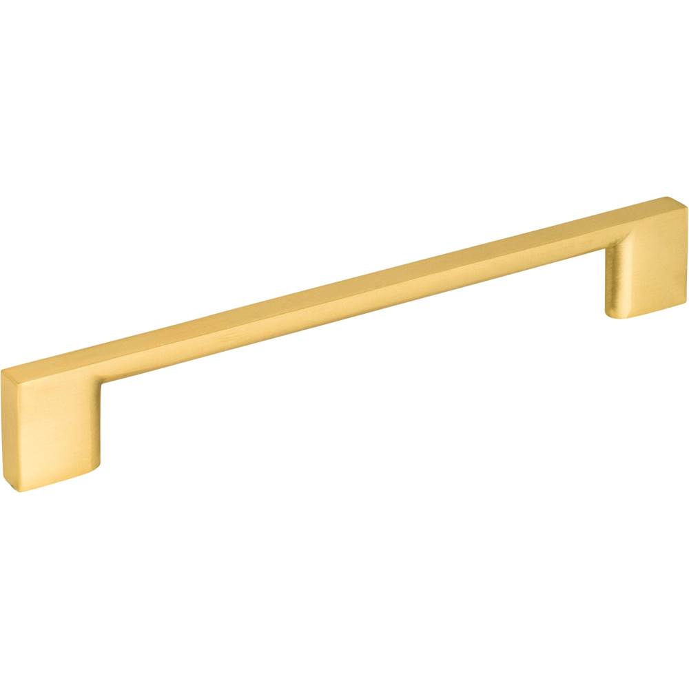 Jeffrey Alexander 160 mm Center-to-Center Brushed Gold Square Sutton Cabinet Bar Pull
