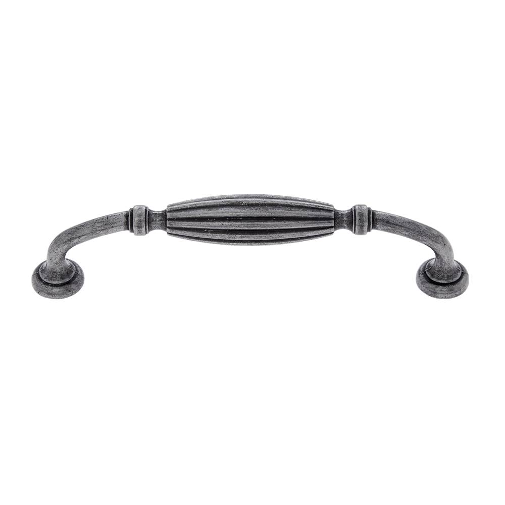 JVJ Hardware Lone Star Collection Iron Finish 5'' c/c Fluted Pull, Composition Zamac