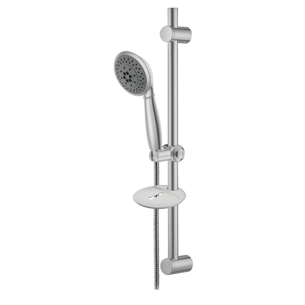 Kingston Brass Showerscape 5-Function Hand Shower with Slide Bar Kit, Brushed Nickel