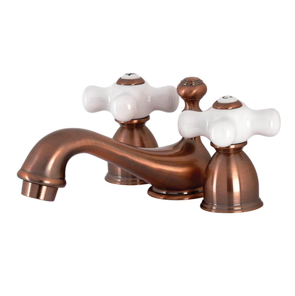 Kingston Brass Mini-Widespread Bathroom Faucet, Antique Copper