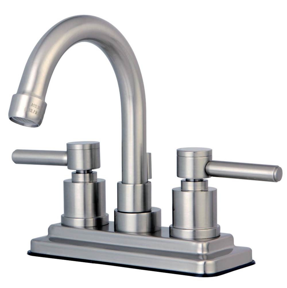 Kingston Brass Concord 4 in. Centerset Bathroom Faucet, Brushed Nickel