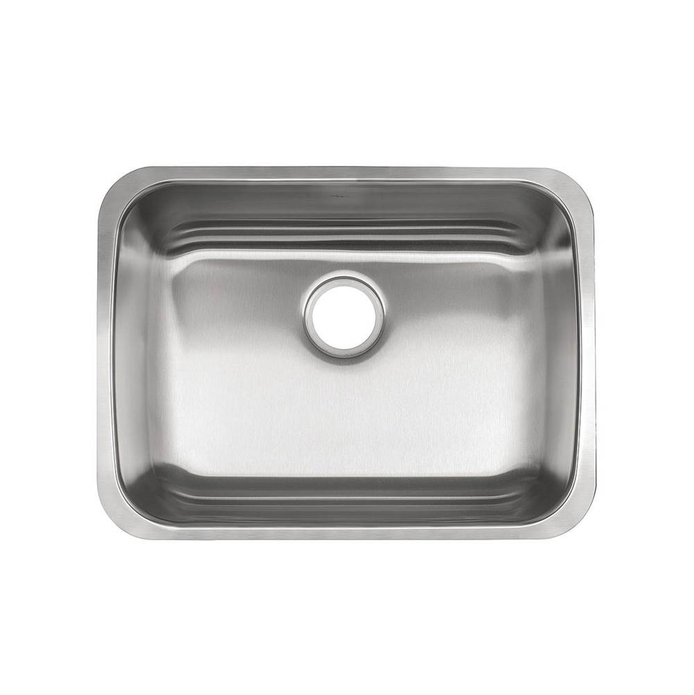 Kindred Reginox 23-in LR x 17-in FB x 5.5-in DP Undermount Single Bowl Stainless Steel ADA Kitchen Sink, RSU1925-55N