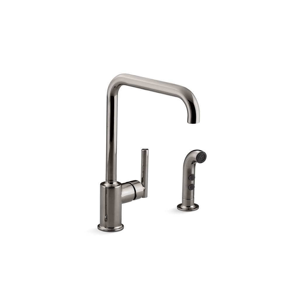 Kohler Purist Single-Handle Kitchen Sink Faucet With Sidesprayer