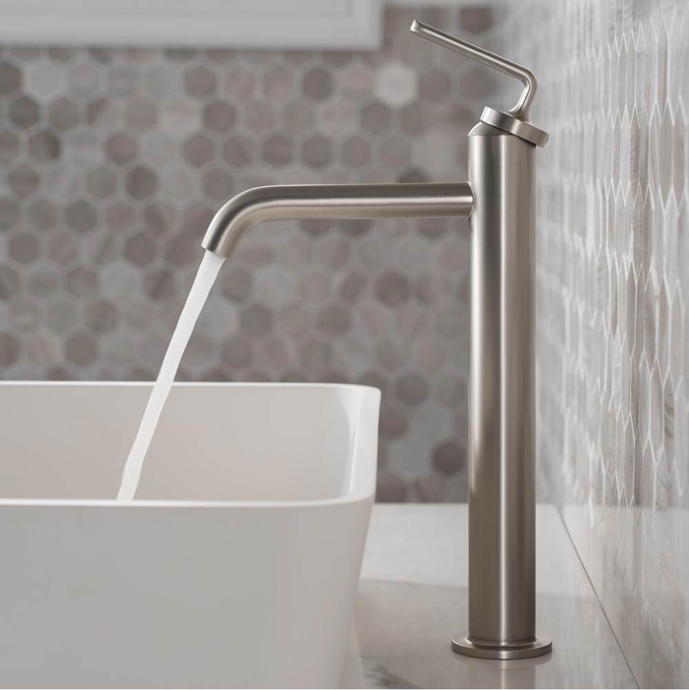 Kraus Ramus Single Handle Vessel Bathroom Sink Faucet with Pop-Up Drain in Spot Free Stainless Steel (2-Pack)