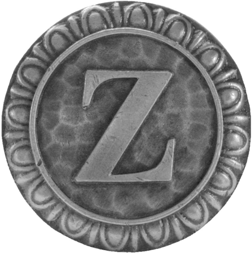 Notting Hill Initial Z Knob Antique Pewter