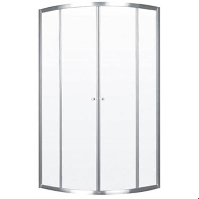 Neptune Entrepreneur BAROLO 36 Shower door, Central sliding, Chrome/Clear