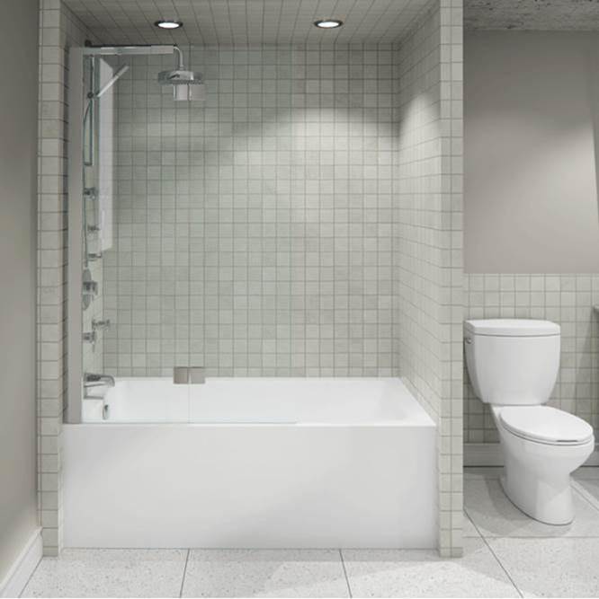 Neptune Entrepreneur PIA bathtub 30x60 AFR with Tiling Flange and Skirt, Left drain, White