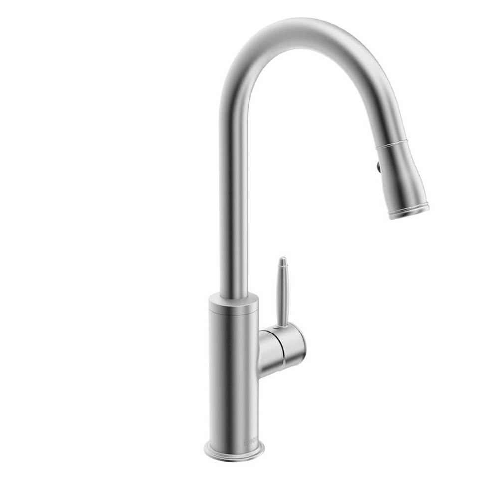 In2aqua Classic Single-Lever Kitchen Faucet With Swivel Spout; Pull-Down Spray, Stainless Steel Finish