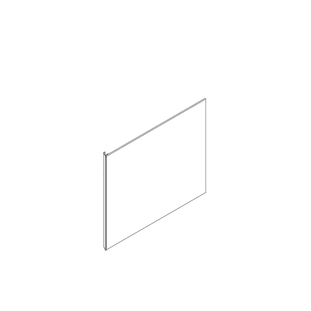 Robern Cartesian and Profiles Side Kit, 22-1/2'' H x 18'' D, Single Side Kit, Satin White