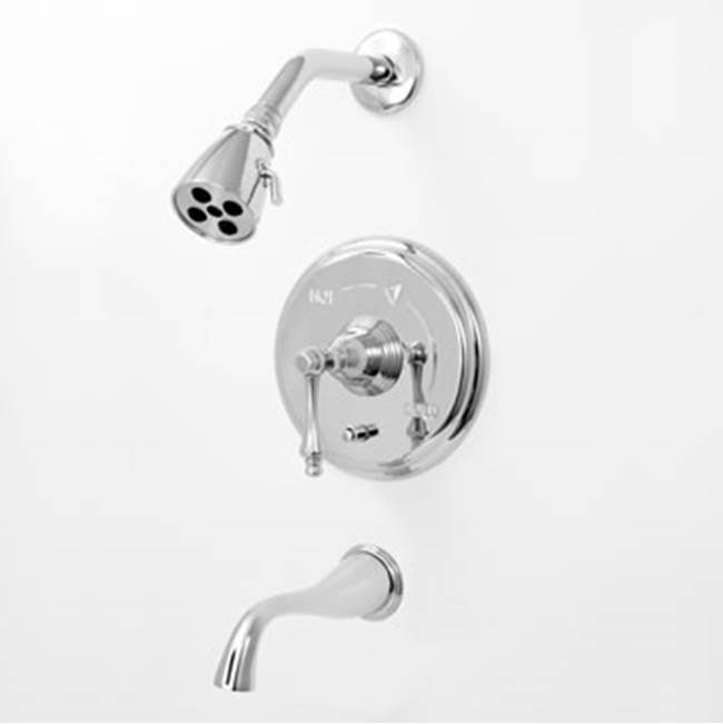 Sigma Pressure Balanced Tub & Shower Set Trim (Includes Haf And Wall Tub Spout) Montreal Satin Nickel Pvd .42