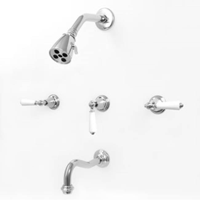 Sigma 3 Valve Tub & Shower Set Trim (Includes Haf And Wall Tub Spout) Orleans Satin Nickel Pvd .42