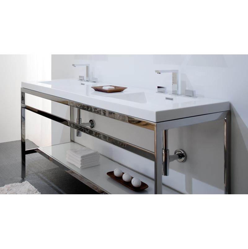 WETSTYLE Furniture ''C'' - Console - 22 1/8 X 60 1/2 - Stainless Steel Mirror Finish
