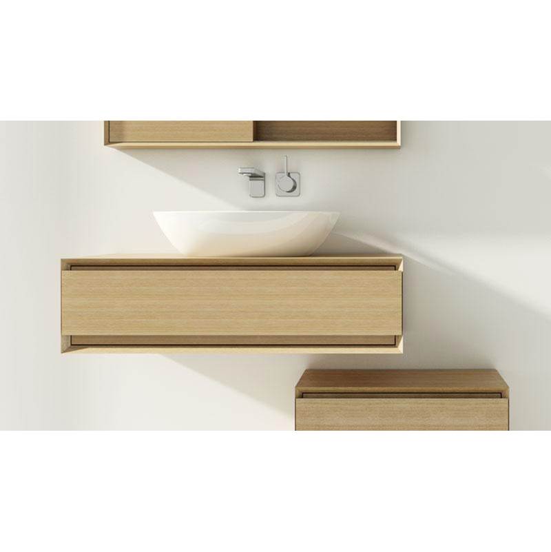 WETSTYLE Furniture ''M Metro'' - Vanity Wall-Mount 24 X 10 - 18 Depth - Lacquer White Mat